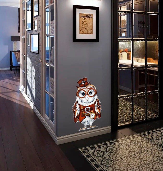 Wise Owl Decal, Wise Owl Sticker, Wise Owl Wall Decor, Wise Owl School Room Decor