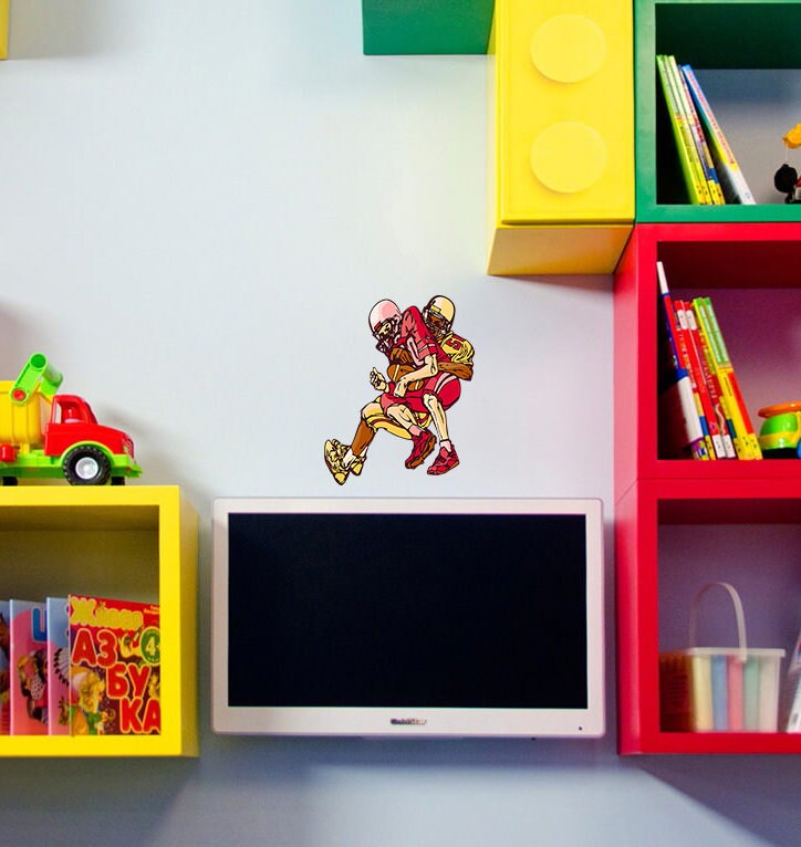 Football Players Decal, Football Players Sticker, Football Decor, Football Sticker