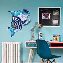 Load image into Gallery viewer, Referee Shark Decal, Referee Shark Sticker, Referee Shark Wall Decor