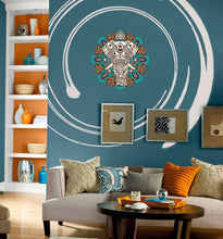 Load image into Gallery viewer, Elephant Boho Mandala Wall Decal, Elephant Boho Mandala Wall sticker, Elephant Boho Mandala wall decor