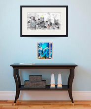 Load image into Gallery viewer, Dolphins Window in Wall Decal, Dolphins Window in Wall sticker, Dolphins Window in wall decor
