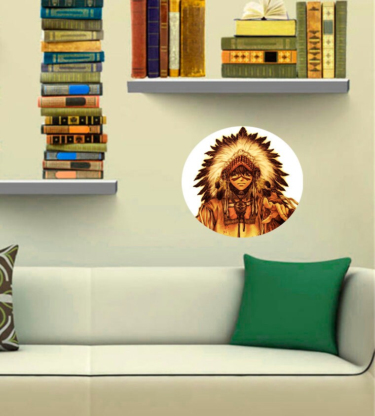 Indian Anime Decal, Indian Anime Sticker, Indian Anime Wall Decor