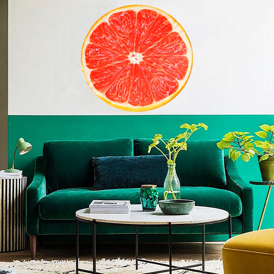 Juicy Grapefruit Wall Decal, Juicy Grapefruit Wall sticker, Juicy Grapefruit wall decor
