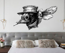 Load image into Gallery viewer, Steampunk Mask Decal, Steampunk Mask Sticker, Steampunk Mask Wall Decor
