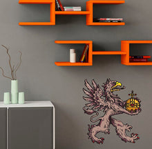 Load image into Gallery viewer, Heraldic Griffon Decal, Heraldic Griffon Sticker, Heraldic Griffon Wall Decor