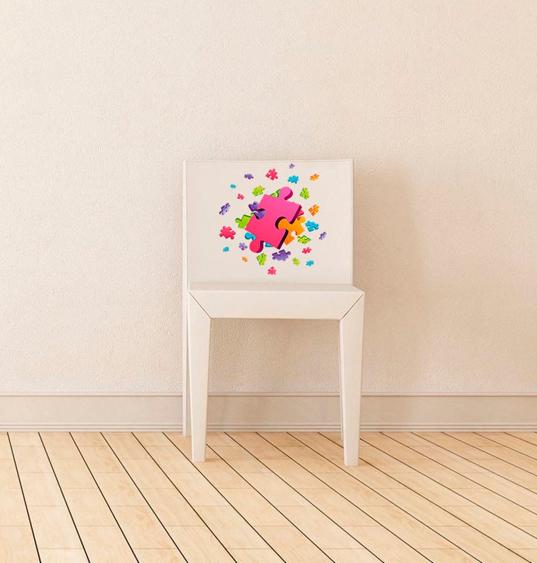 Puzzle Wall Decal, Puzzle Wall sticker, Puzzle wall decor