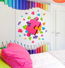 Load image into Gallery viewer, Puzzle Wall Decal, Puzzle Wall sticker, Puzzle wall decor