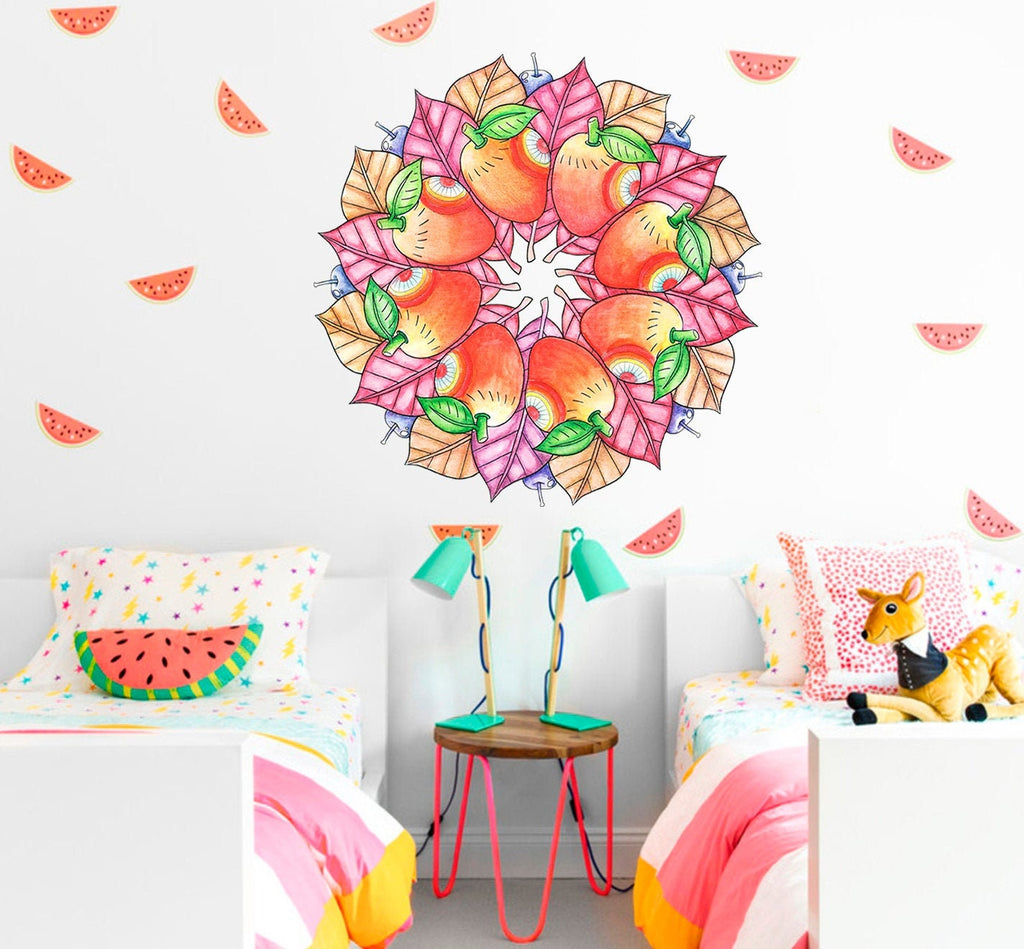 Autumn Decor, Autumn Sticker, Autumn Decal, Leaves on The Wall