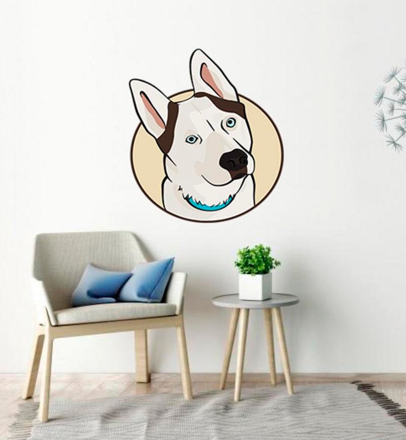 Husky Wall Decal, Husky Wall sticker, Husky wall decor