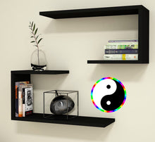 Load image into Gallery viewer, Yin Yang Rainbow Wall Decal, Yin Yang Rainbow Wall sticker, Yin Yang Rainbow wall decor
