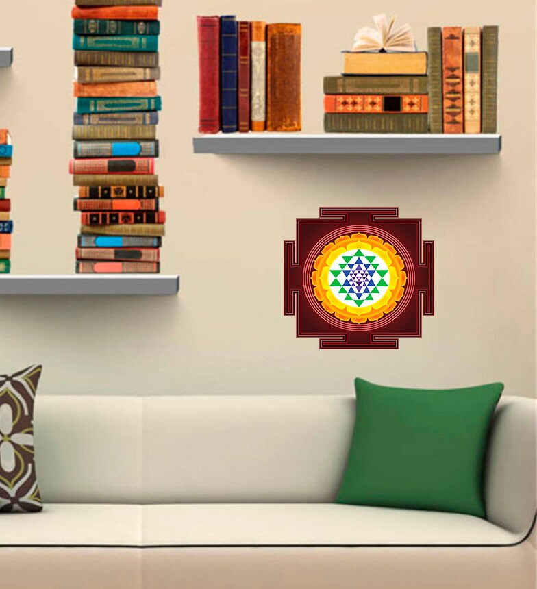 Tantric Mandala Wall Decal, Tantric Mandala Wall sticker, Tantric Mandala wall decor