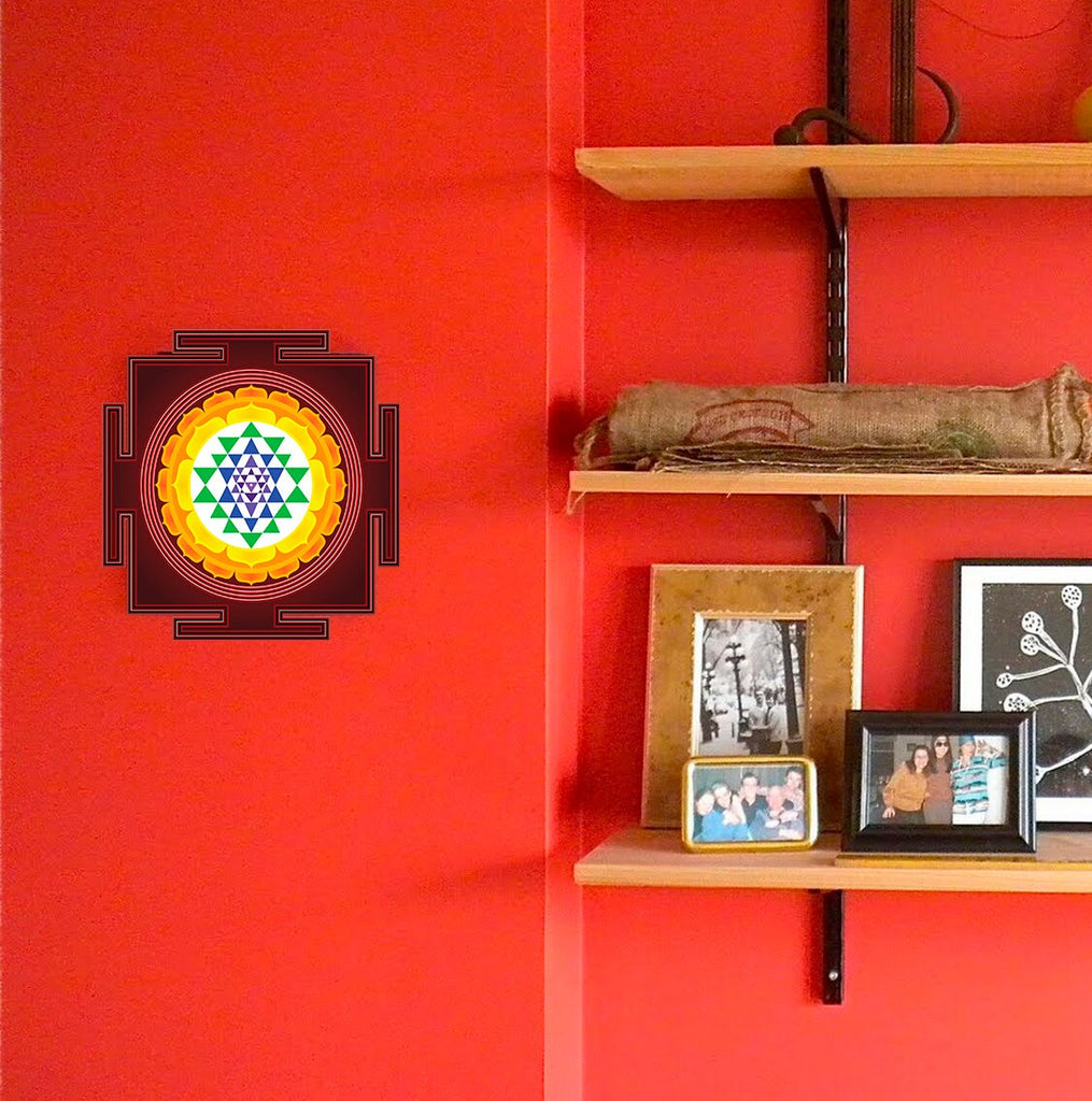 Tantric Mandala Wall Decal, Tantric Mandala Wall sticker, Tantric Mandala wall decor