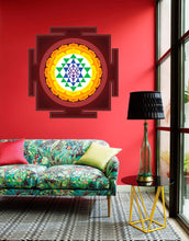 Load image into Gallery viewer, Tantric Mandala Wall Decal, Tantric Mandala Wall sticker, Tantric Mandala wall decor