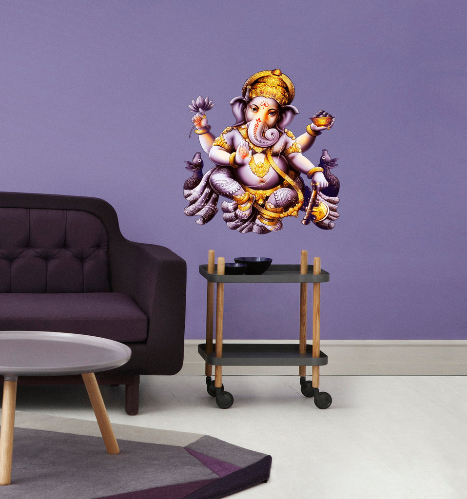 Ganesha Goddess Elephant Wall Decal, Ganesha Goddess Elephant Wall sticker, Ganesha Elephant wall decor