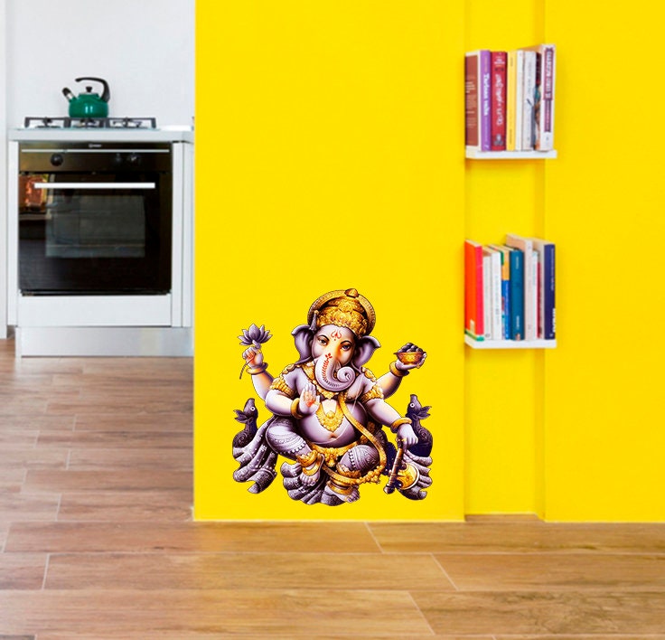 Ganesha Goddess Elephant Wall Decal, Ganesha Goddess Elephant Wall sticker, Ganesha Elephant wall decor