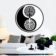 Load image into Gallery viewer, Yin Yang Tree Wall Decal, Yin Yang Tree Wall sticker, Yin Yang Tree wall decor