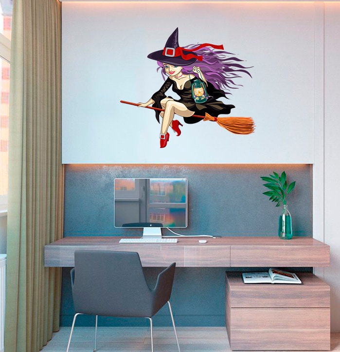 Sexy Witch Sticker, Sexy Witch Decal, Sexy Witch Decor