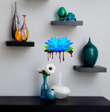 Load image into Gallery viewer, Lotus Painting Decal, Lotus Painting Sticker, Lotus Painting Wall Decor