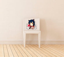Load image into Gallery viewer, Anime Cat Girl Wall Decal, Anime Cat Girl Wall sticker, Anime Cat Girl wall decor