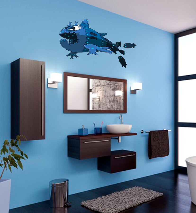 Fantasy Fish Decal, Fantasy Fish Sticker, Fantasy Fish Wall Decor