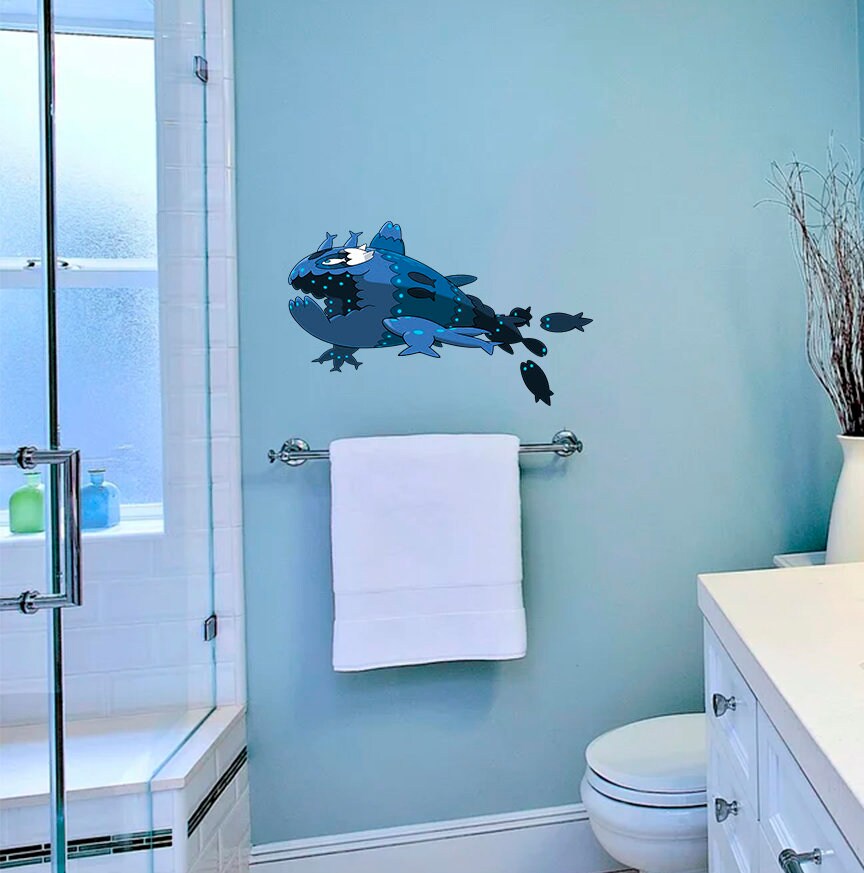 Fantasy Fish Decal, Fantasy Fish Sticker, Fantasy Fish Wall Decor