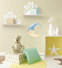 Load image into Gallery viewer, Moon Nursery Decal, Moon Nursery Sticker, Moon Nursery Wall Decor