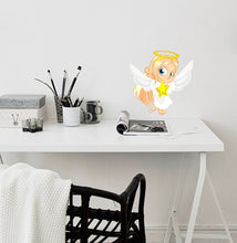 Load image into Gallery viewer, Angel Girl Decal, Sticker, Nursery Angel Decal, Nursery Angel Sticker