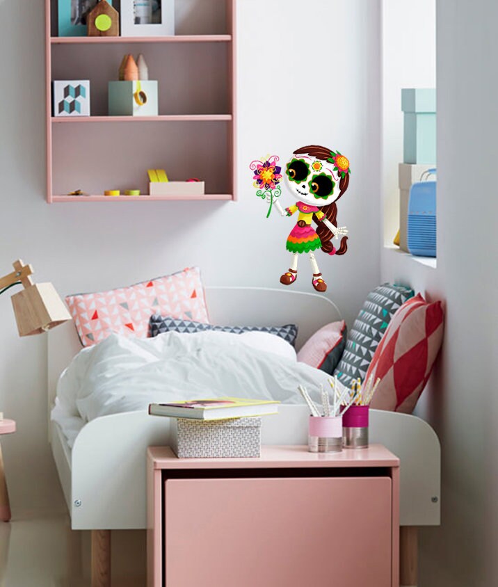 Zombie Girl Wall Decal, Zombie Girl Wall sticker, Zombie Girl wall decor