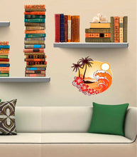 Load image into Gallery viewer, Palm Tree Decal, Palm Tree Sticker, Palm Tree Wall Decor, Surfing Theme Room Decor