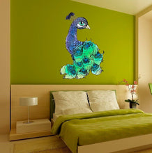 Load image into Gallery viewer, Peacock Decal, Peacock sticker, Peacock wall decor, Peacock Wall Art