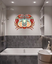 Load image into Gallery viewer, Boho Crab Wall Decal, Boho Crab Wall sticker, Boho Crab wall decor