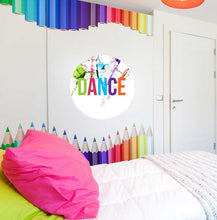 Load image into Gallery viewer, Dance decal, Dance Sticker, Dance Studio Decor, Dance Studio Wall Decal