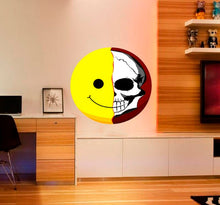 Load image into Gallery viewer, Skull Emoji Sticker, Skull Emoji Decal, Skull Emoji Wall Decor, Skull Emoji Wall Art