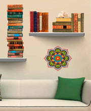 Load image into Gallery viewer, Colorful Mandala Sticker, Colorful Mandala Decal, Yoga Studio, meditation room Decor