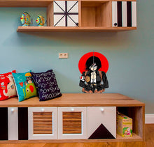 Load image into Gallery viewer, Anime Samurai Decal, Anime Samurai Sticker, Anime Samurai Wall Decor