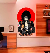Load image into Gallery viewer, Anime Samurai Decal, Anime Samurai Sticker, Anime Samurai Wall Decor