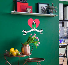 Load image into Gallery viewer, Roller Skating Girl Decal, Roller Skating Girl Sticker, Roller Skating Girl Wall Decor