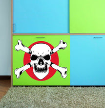 Load image into Gallery viewer, Skull With Bones Wall Decal, Skull With Bones Wall sticker, Skull With Bones wall decor