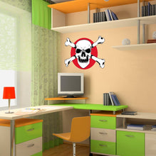 Load image into Gallery viewer, Skull With Bones Wall Decal, Skull With Bones Wall sticker, Skull With Bones wall decor