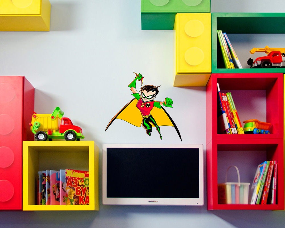 Superhero Boy Decal, Superhero Boy Sticker, Superhero Boy Wall Decal