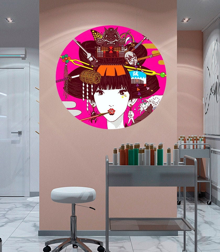 Beauty saloon Wall Decal, Beauty saloon Wall sticker, Beauty saloon wall decor