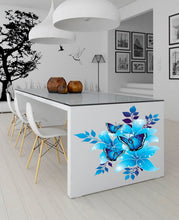 Load image into Gallery viewer, Butterflies On Flowers Wall Decal, Butterflies On Flowers Sticker, Butterflies On Flowers Decor