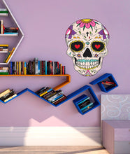 Load image into Gallery viewer, Mexican Skull Decal, Mexican Skull Sticker, Mexican Skull Wall Art