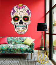 Load image into Gallery viewer, Mexican Skull Decal, Mexican Skull Sticker, Mexican Skull Wall Art