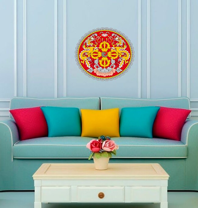 Beautiful Mandala Wall Decal, Beautiful Mandala Wall sticker, Beautiful Mandala wall decor