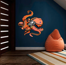 Load image into Gallery viewer, Masked Octopus Decal, Masked Octopus Sticker, Masked Octopus Wall Decor