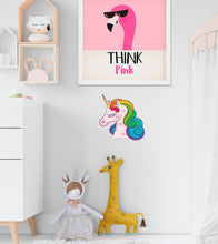 Load image into Gallery viewer, Baby Unicorn Sticker, Baby Unicorn Decal, Baby Unicorn Wall Art