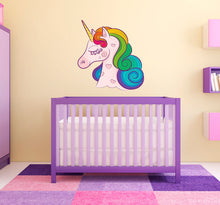 Load image into Gallery viewer, Baby Unicorn Sticker, Baby Unicorn Decal, Baby Unicorn Wall Art