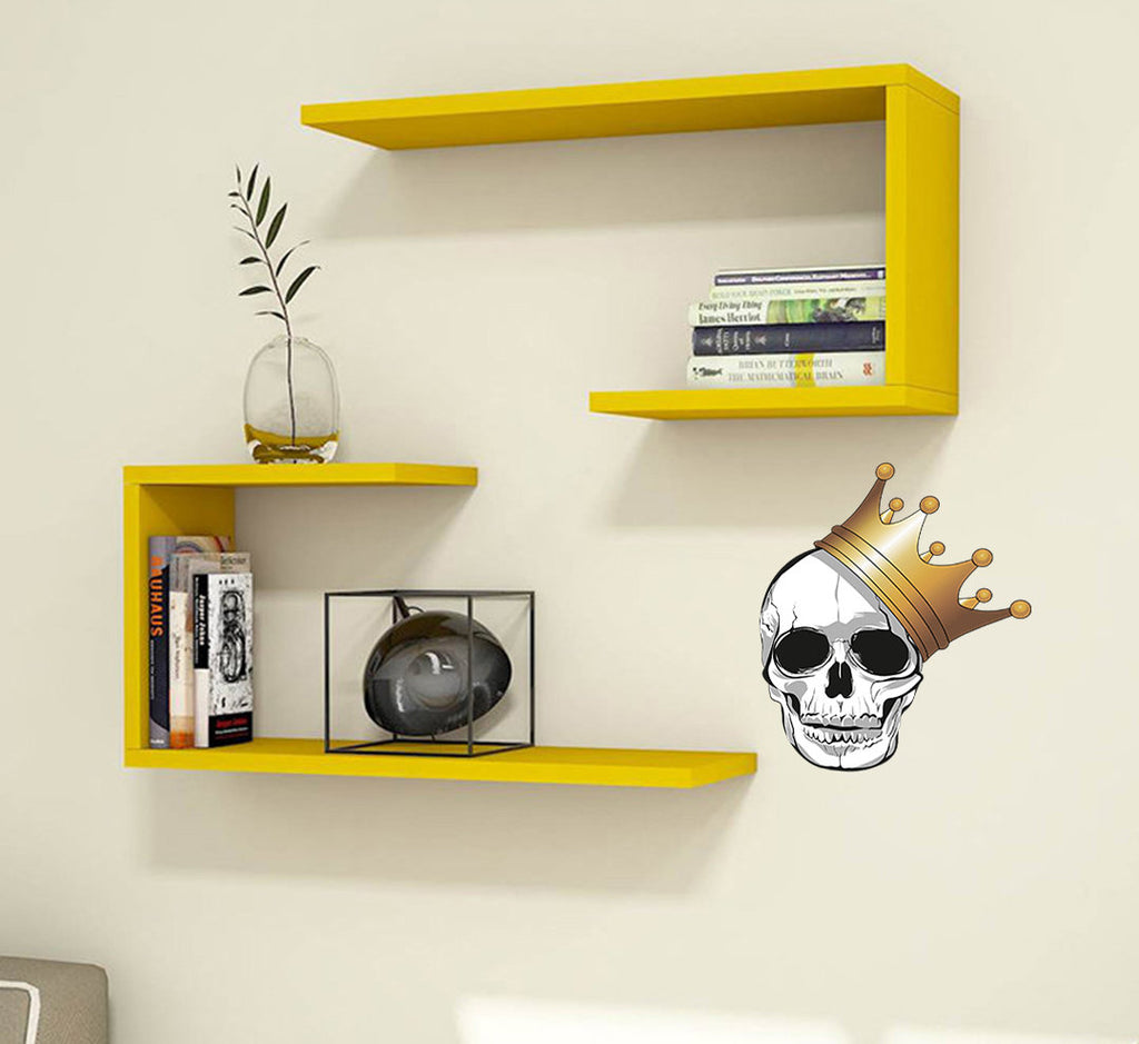 King Skull Decal, King Skull Sticker, King Skull Wall Decor