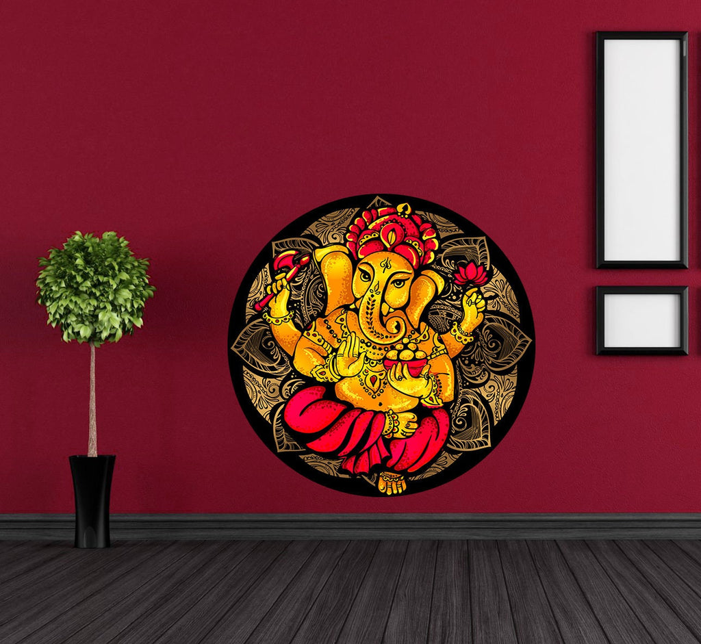 Ganesha Elephant Decal, Ganesha Elephant sticker, Ganesha Elephant decor